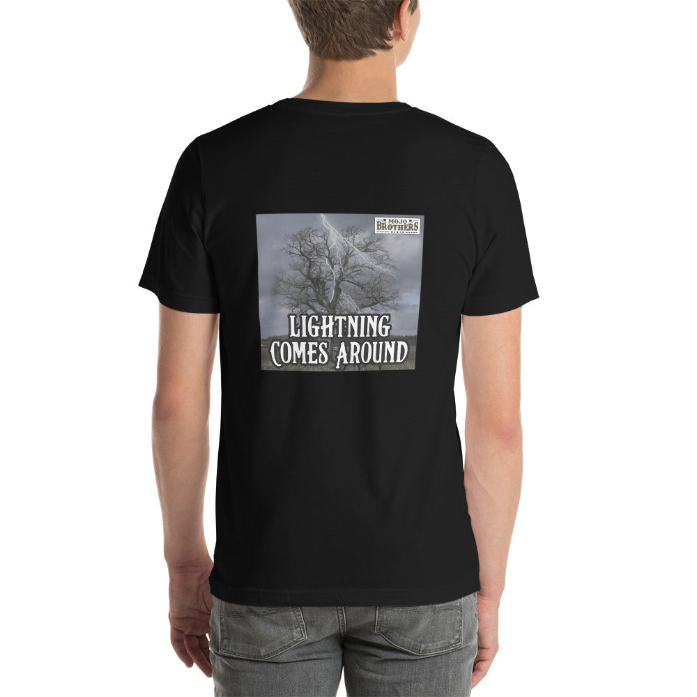 Lightning Comes Around Men t-shirt